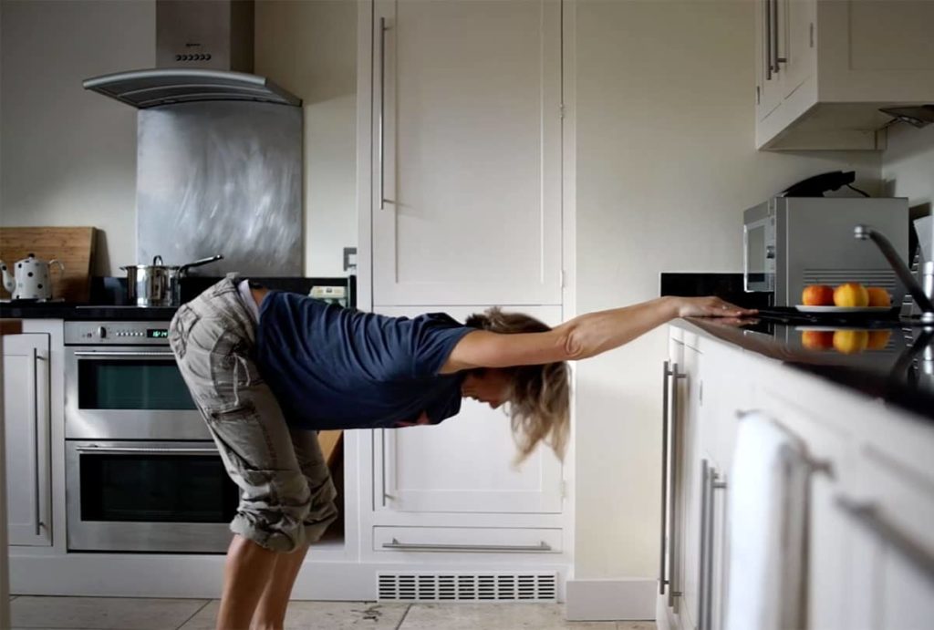 A Kitchen Counter Standing Routine