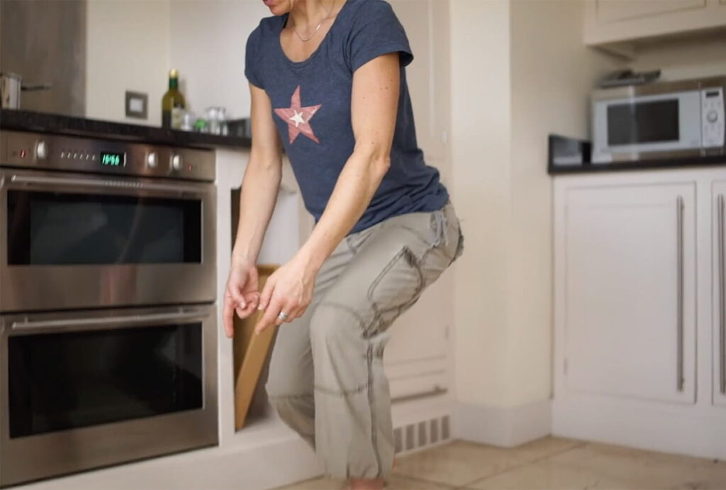 Bending Down to Open Oven Doors