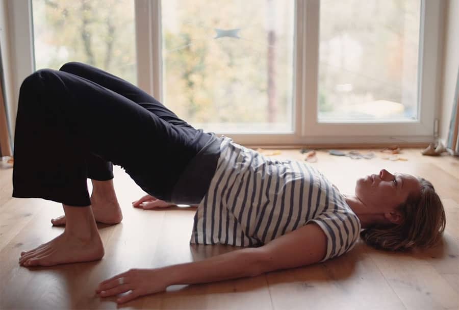 Half Bridge and Half-Bridged Leg Lifts, Strengthen Your Core and Spine to Help Reduce Neck Strain