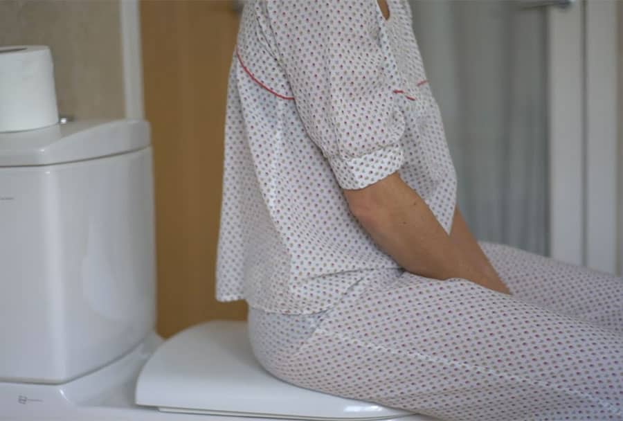 Toilet Sitting, Lead From Your Hip to Reduce Strain on Your Neck
